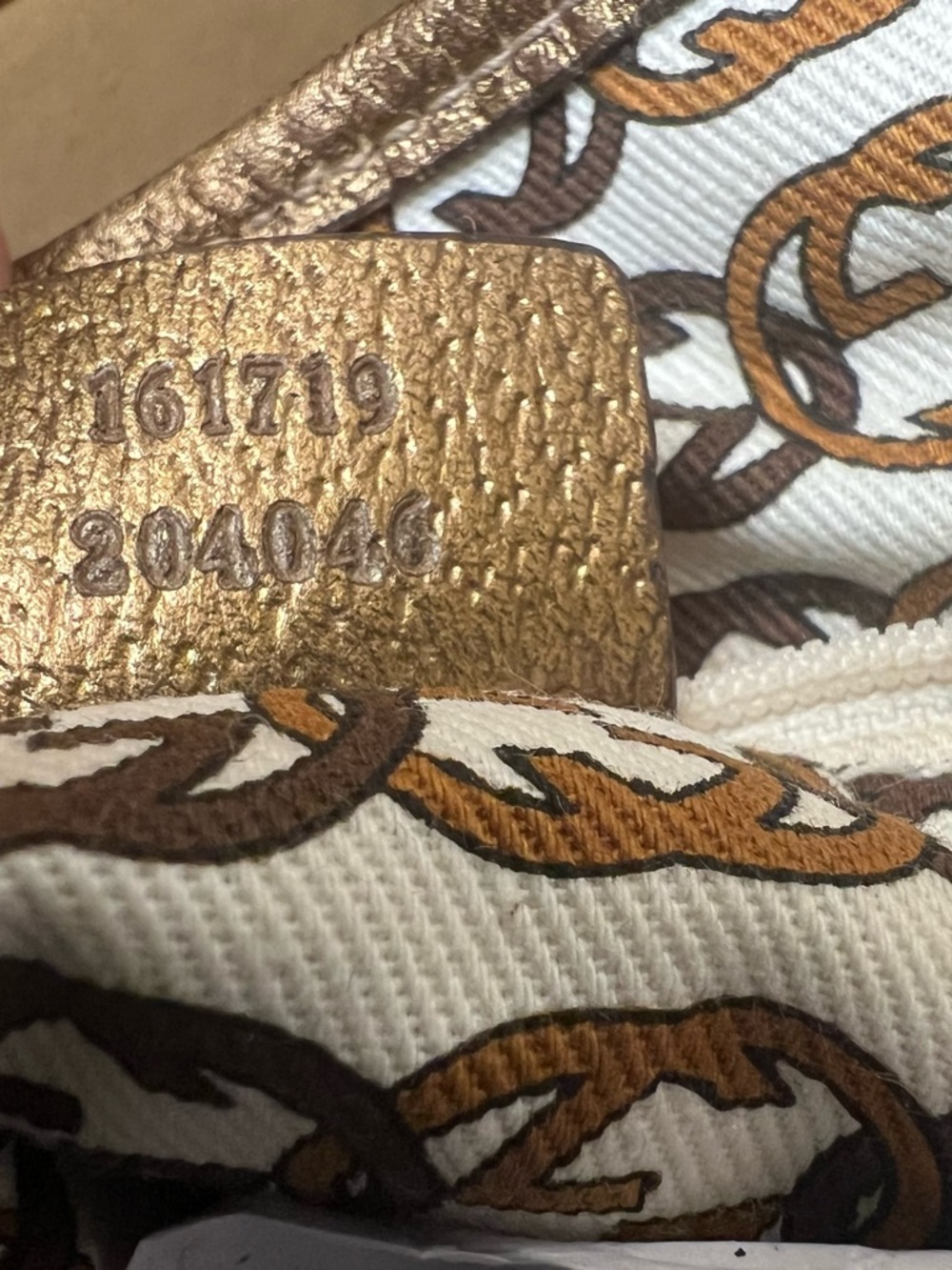 Gucci Beige and Brown GG Canvas Tote with Leather Trim - Picture 6 of 17
